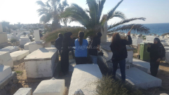  بالفيديو: طالبات من مدرسة الثانوية الشاملة يشاركن في أعمال تنظيف بمقبرة الكازاخانة بيافا